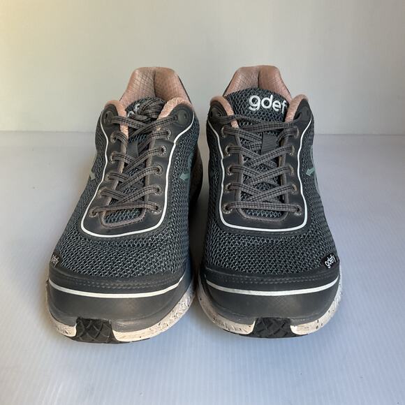 Gdefy Women’s Athletic Walking Shoes Gray Orange Mesh Comfort Sneakers Size ~9 - Picture 4 of 8